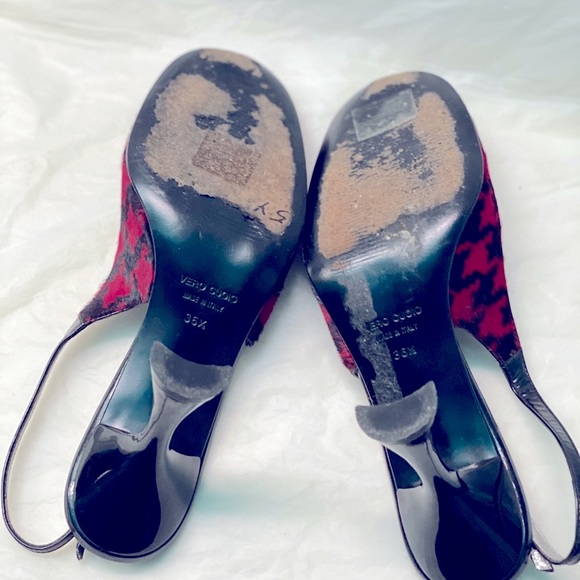 Dolce & Gabbana Houndstooth Calf Hair  Heels - Picture 8 of 8